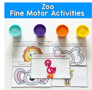 Zoo Play Dough Mats: Fine Motor Activities For Centers And Morning Tubs