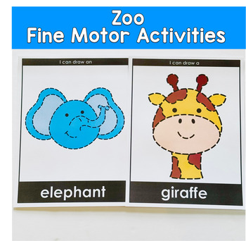 Zoo Tracing Activities: Fine Motor Activities For Centers And Morning Tubs