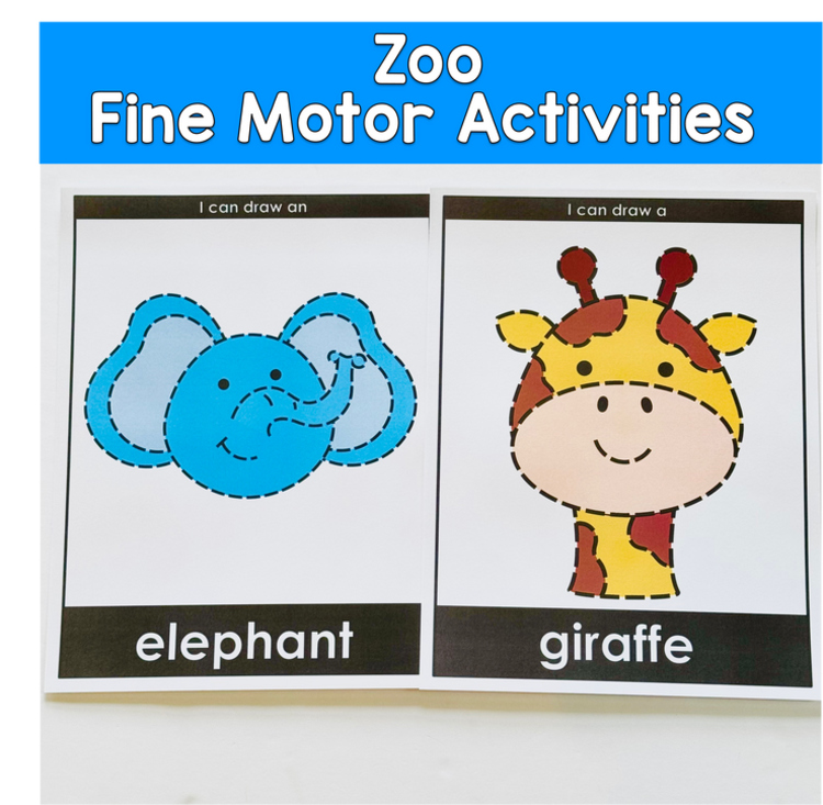 Zoo Tracing Activities: Fine Motor Activities For Centers And Morning Tubs