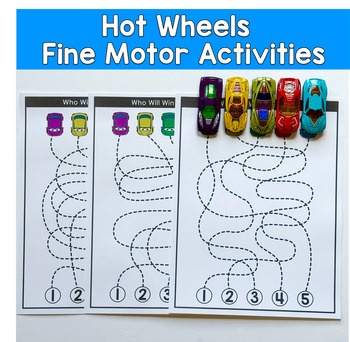 Race Car Fine Motor Activities | Transportation Theme | Centers & Morning Tubs