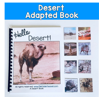 Desert Adapted Book With Real Photos, Desert Vocabulary, Core Word HELLO