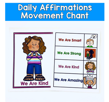 Daily Affirmations Chant | Movement & Visuals | SEL Pre-K Special Ed