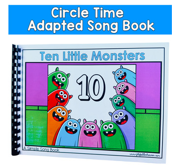 10 Little Monsters Adapted Song Book | Halloween Circle Time Rhyme For ECSE