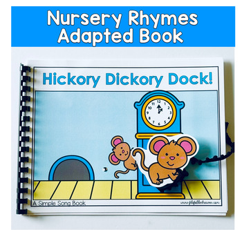 Hickory Dickory Dock Adapted Book | Nursery Rhyme Circle Time | ECSE, Pre-K,
