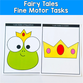 Fairytale Push Pin Activities | Fine Motor Pin Poke Centers | Pre-K, ECSE, SPED