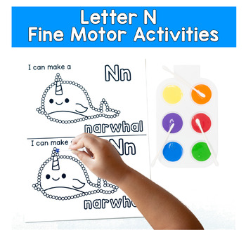 Letter N Q-Tip Painting | Beginning Sounds Fine Motor | Pre-K SPED