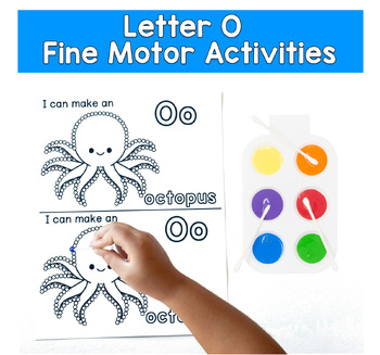 Letter O Q-Tip Painting | Beginning Sounds Fine Motor | Pre-K SPED