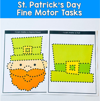 St. Patrick’s Day Push Pin Activities | Fine Motor Pin Poke