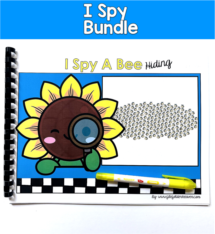 I Spy Visual Discrimination Books Growing Bundle | Morning Tubs | OT SLP SPED