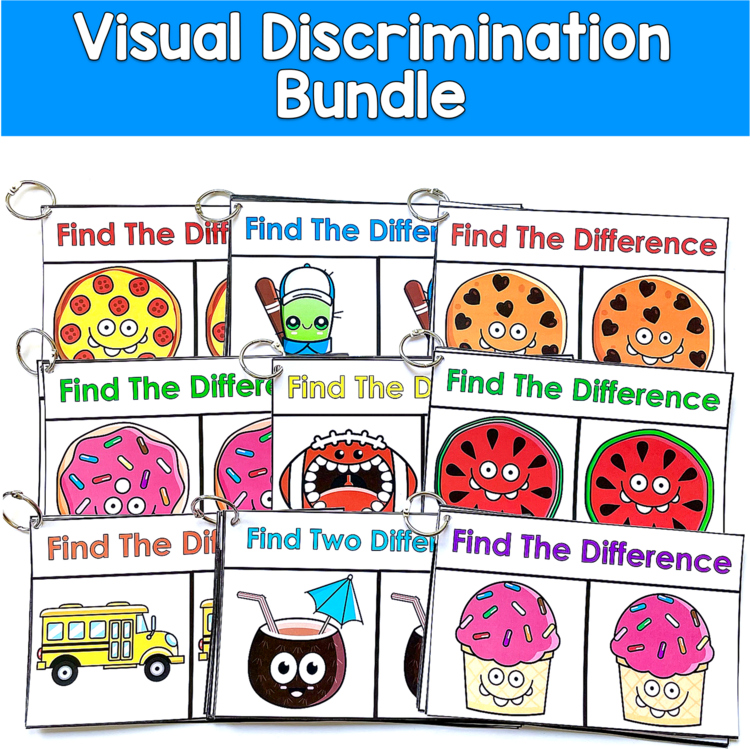 Visual Discrimination Find the Difference Bundle | 200 Cards | OT SLP SPED