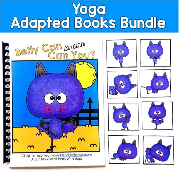 Yoga Adapted Books Growing Bundle | Gross Motor Imitation Movement | OT SLP SPED