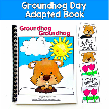 Groundhog Day Adapted Book | WH Questions Comprehension | SLP SPED Autism PreK