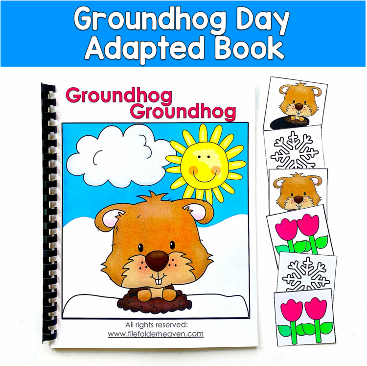 Groundhog Day Adapted Book | WH Questions Comprehension | SLP SPED Autism PreK