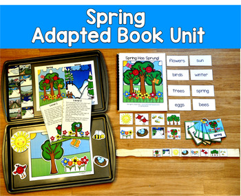 Spring Adapted Books Unit | Vocabulary, File Folder Games | Pre-K SPED