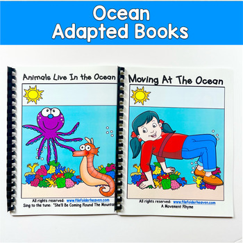 Ocean Adapted Book & Movement Activities | Animals Live in the Ocean