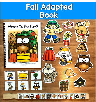 Fall Adapted Book | Wh Questions Position Words | Speech Therapy SPED Autism