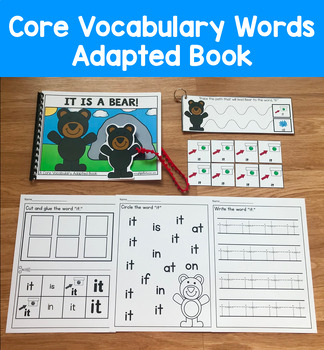Core Vocabulary Adapted Book:  "It Is a Bear!" Core Word It