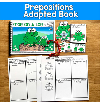 Prepositions & Position Words Adapted Book | Speech Therapy SPED Autism
