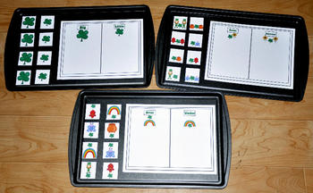 Sorting St. Patrick's Day Cookie Sheet Activity Pack