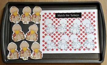 Turkey and Thanksgiving Cookie Sheet Activities