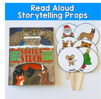 Santa’s Stuck Interactive Storytelling Props | Sequencing, Retelling Activities
