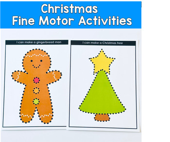 Christmas Push Pin Activities | Fine Motor Tasks for Preschool, Pre-K, OT & Sped