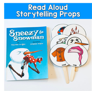 Sneezy the Snowman Interactive Storytelling Props | And Retelling Visuals