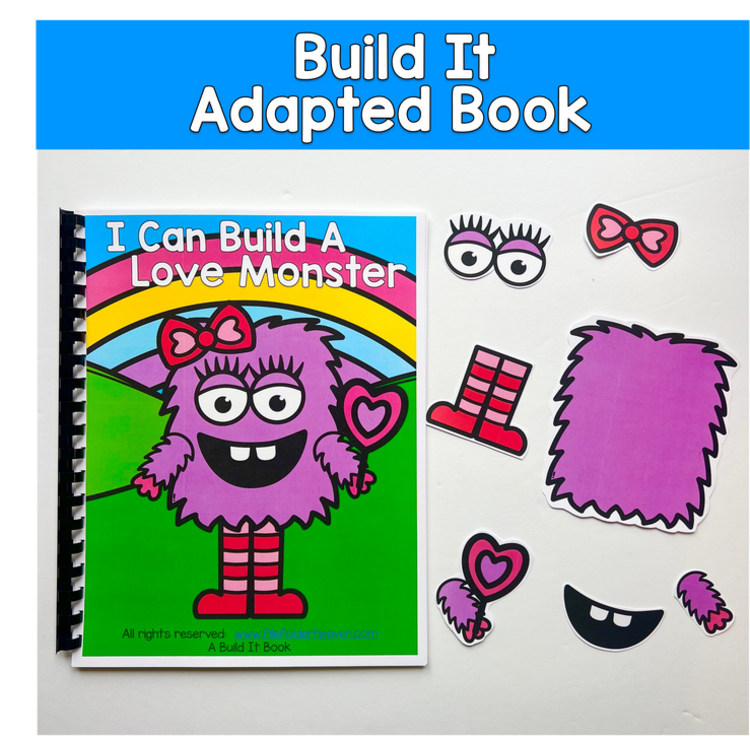 Valentine's Day Adapted Book | Build a Love Monster | Following Directions