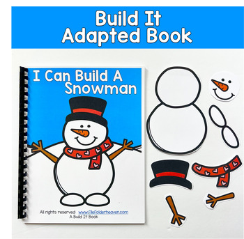 Winter Build A Snowman Adapted Book | Following Directions | Special Education