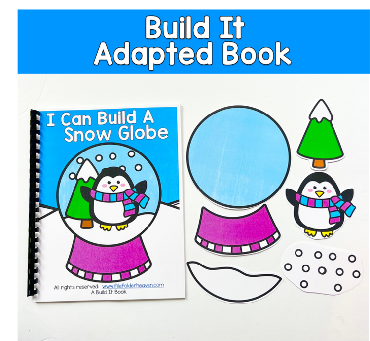 Build It Adapted Book For Following Directions: I Can Build A Snowman