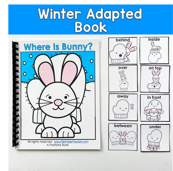 Prepositions Adapted Book And Activities For Special Education, Winter Theme