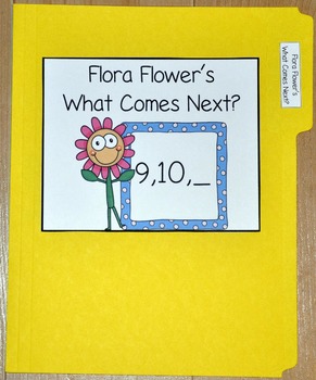 Spring Number Sequence File Folder Game | What Comes Next | Special Ed
