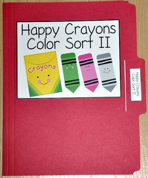 Color Sorting Activity | Happy Crayons Theme | Special Education Math
