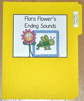 Spring File Folder Game--"Flora Flower's Ending Sounds"