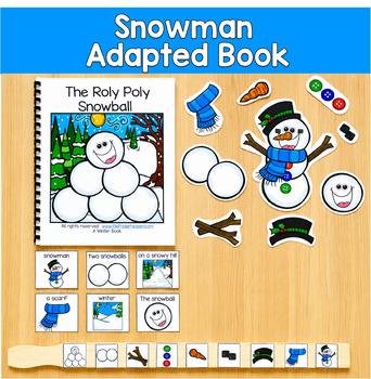 Snowman Adapted Book | Winter Wh Questions Sequencing | SLP SPED Autism