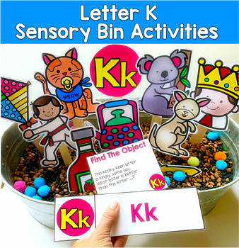 Letter K Activities | Hey Riddle Riddle Sensory Bin Riddles | SLP SPED Autism