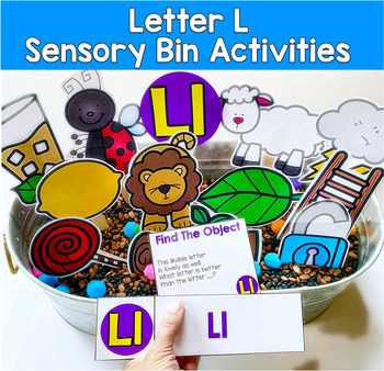 Letter L Activities | Hey Riddle Riddle Sensory Bin Riddles | SLP SPED Autism