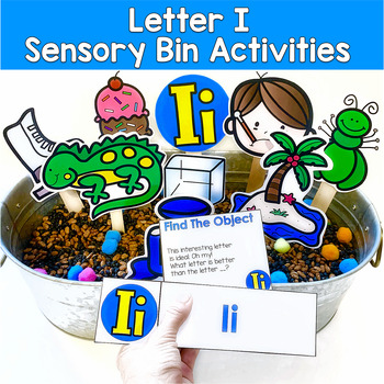Letter I Activities | Hey Riddle Riddle Sensory Bin Riddles | SLP SPED Autism