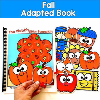 Fall Adapted Book | Prepositions WH Questions Sequencing | SLP SPED Autism