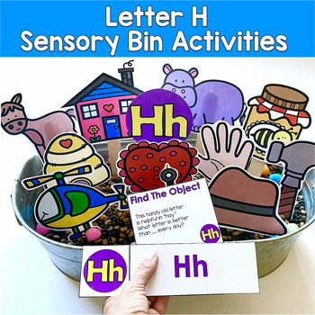 Letter H Activities | Hey Riddle Riddle Sensory Bin Riddles | SLP SPED Autism