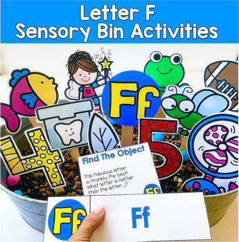 Letter F Activities | Hey Riddle Riddle Sensory Bin Riddles | SLP SPED Autism