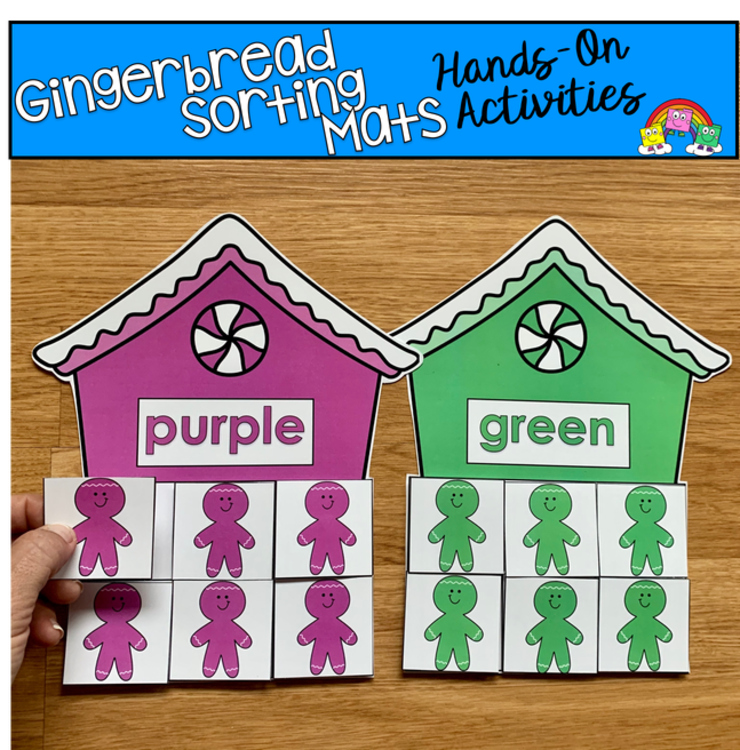 Gingerbread Color Sorting Mats