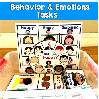Behavior & Emotions Tasks | Independent Work Tasks | Special Education Autism