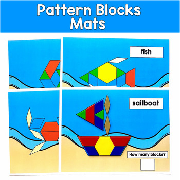 Pattern Block Activities | Fine Motor Morning Tubs | Visual Discrimination Mats