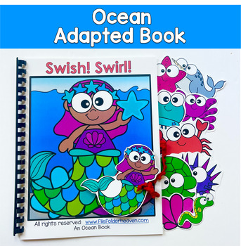 Ocean Adapted Book | Prepositions Position Words Wh Questions | SLP SPED Autism