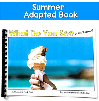 Summer Adapted Book | Inferencing Real Photos | SLP SPED Autism