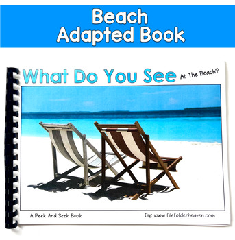 Beach Adapted Book | Inferencing Real Photos | SLP SPED Autism