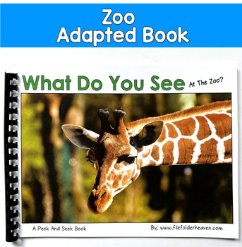 Zoo Adapted Book | Inferencing With Real Photos | SLP SPED Autism