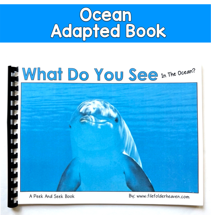 Ocean Adapted Book | Inferencing Real Photos | SLP SPED Autism