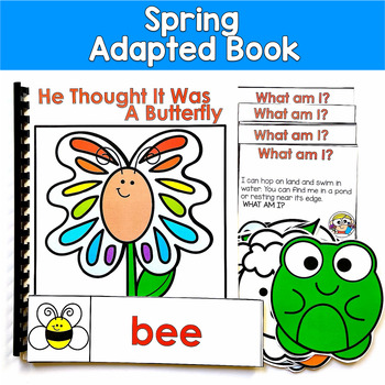 Spring Adapted Book | Inferencing Vocabulary | SLP SPED Autism Speech PreK